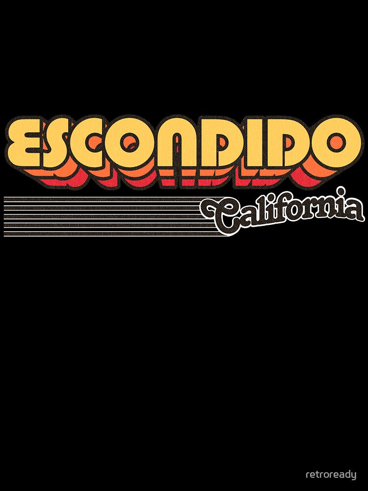 Escondido, California | Retro Stripes by retroready