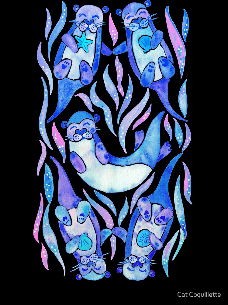 Five Otters – Indigo Ombré by Cat Coquillette