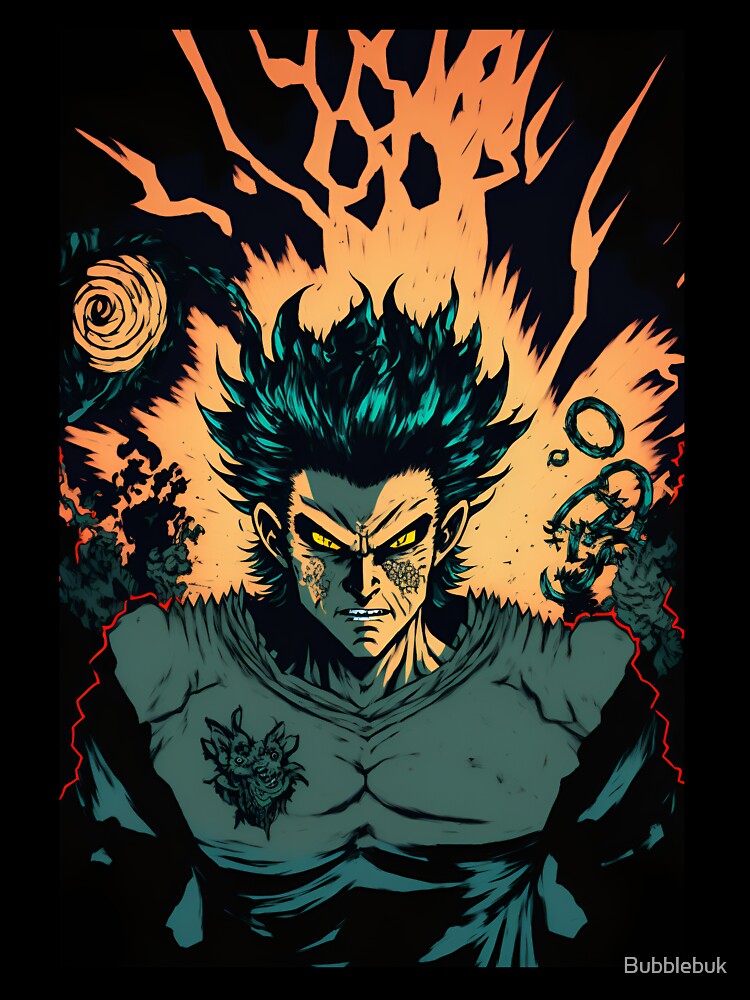 Anime Demon Son with fire1 by Bubblebuk
