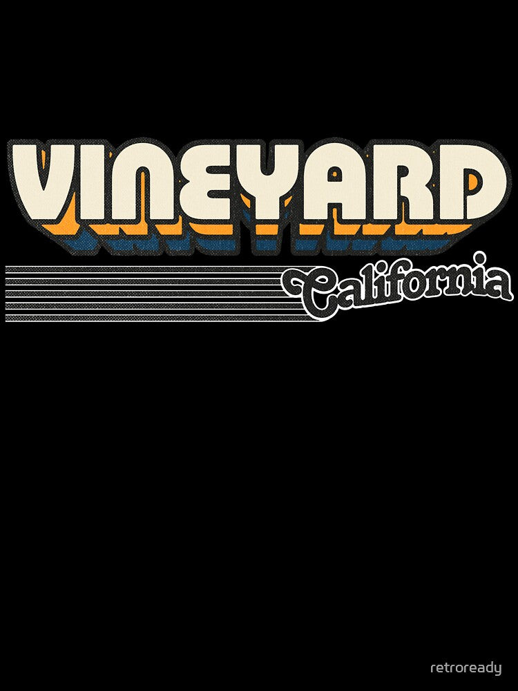 Vineyard, California | Retro Stripes by retroready
