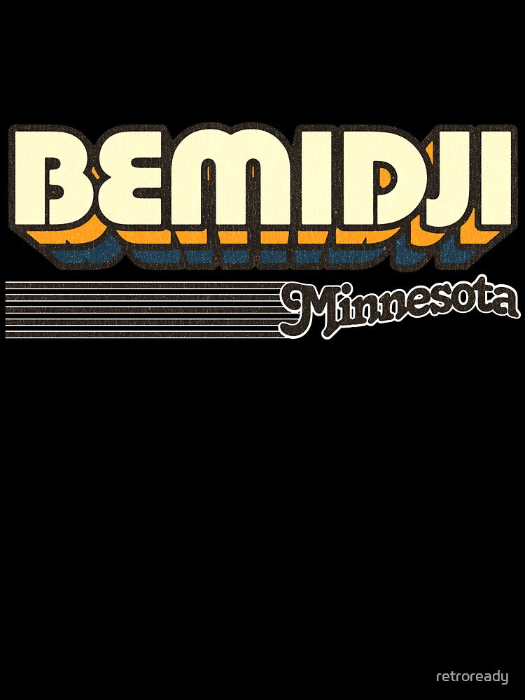 Bemidji, Minnesota | Retro Stripes by retroready