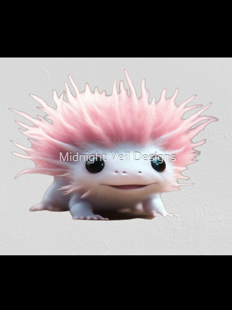 A Cute Axolotl (Background 12) by Midnight Veil Designs