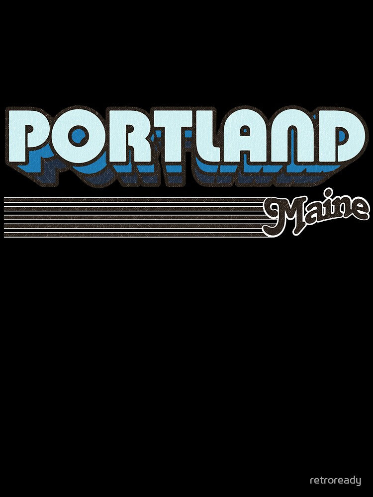 Portland, Maine | Retro Stripes by retroready
