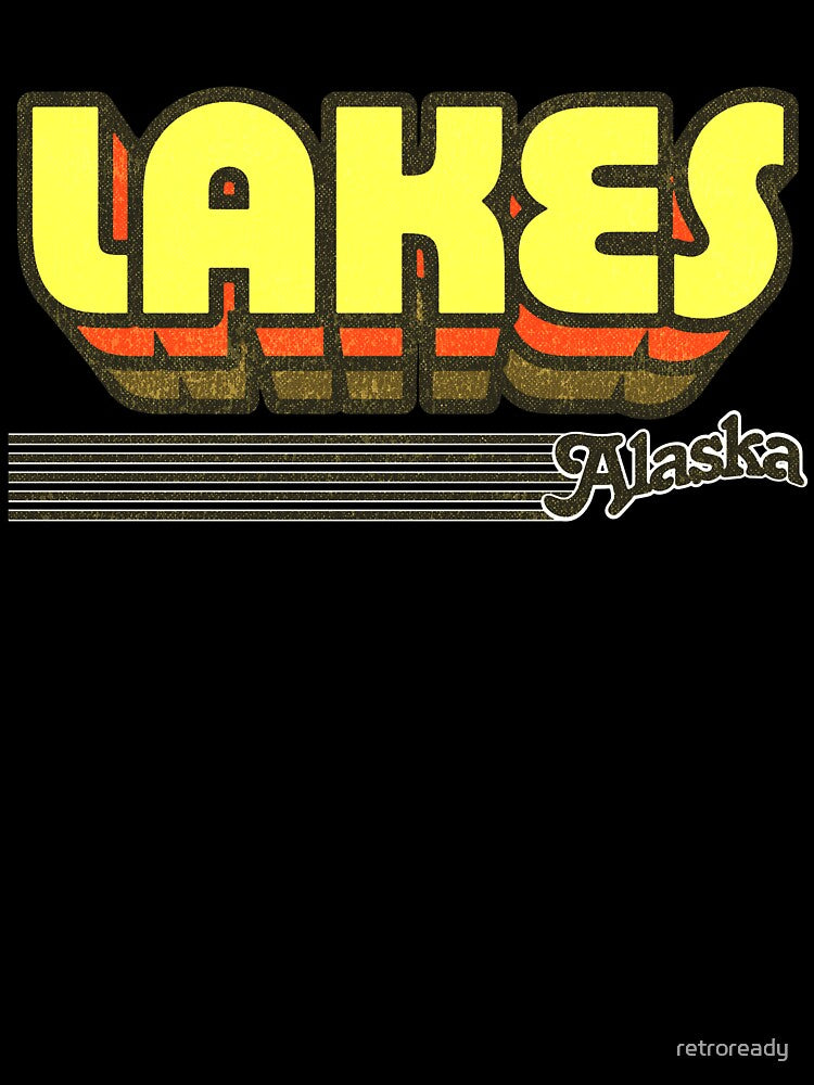 Lakes, Alaska | Retro Stripes by retroready