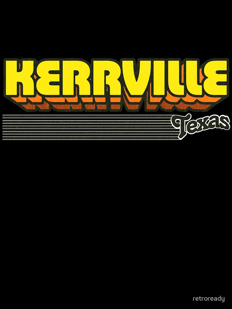 Kerrville, Texas | Retro Stripes by retroready