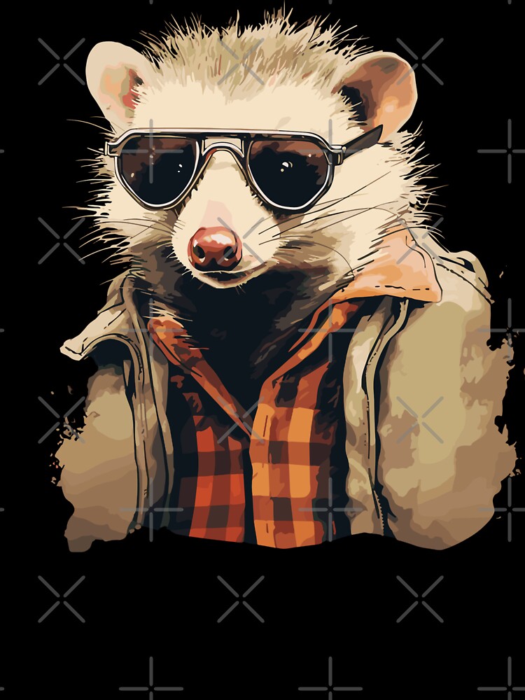 Funny Opossum Possum Trash Sunglasses Vintage by WildPalette-Art