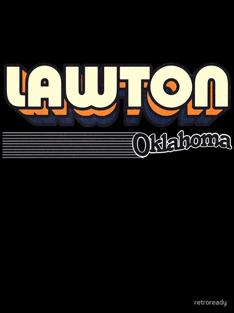 Lawton, Oklahoma | Retro Stripes by retroready
