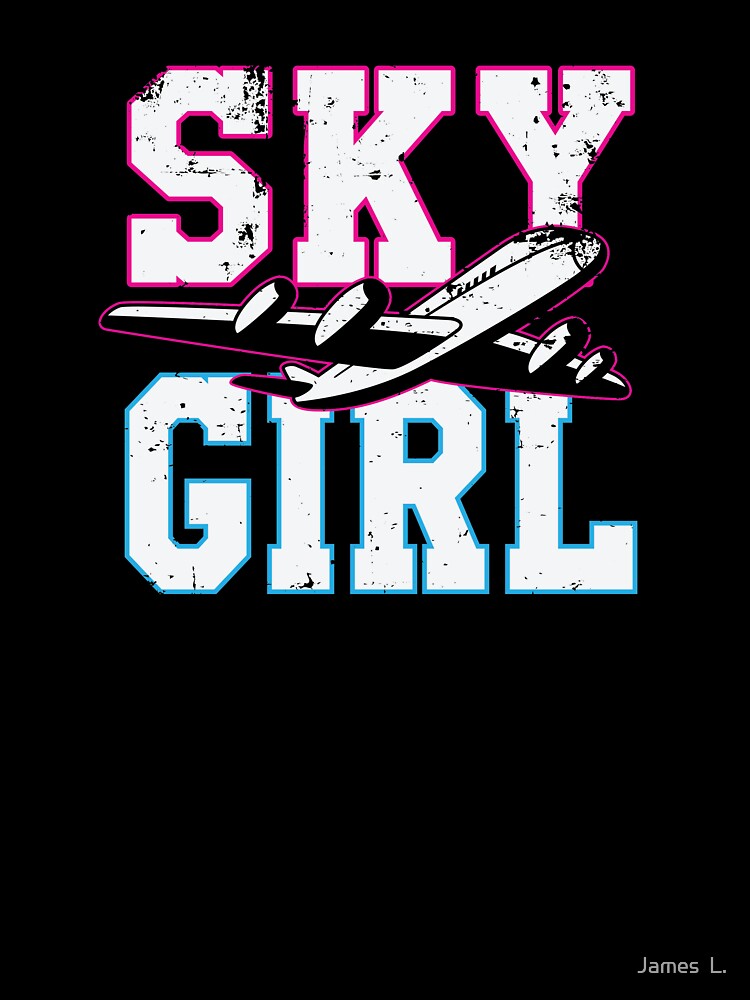 Sky Girl Flight Attendant Stewardess Pilot Travel Aviation by James  L.