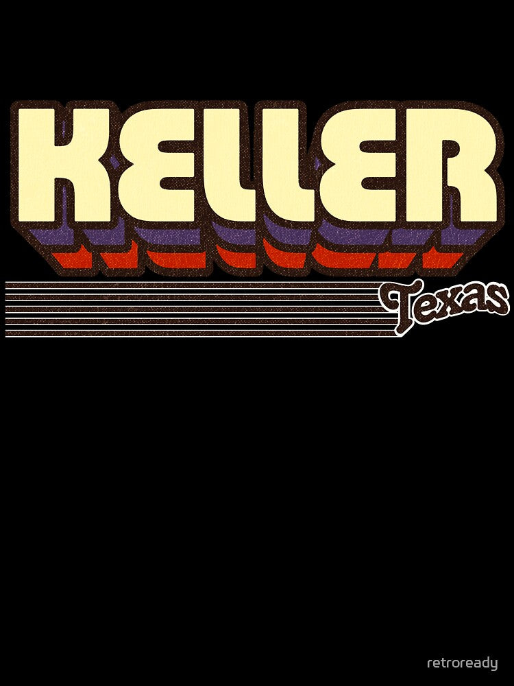 Keller, Texas | Retro Stripes by retroready