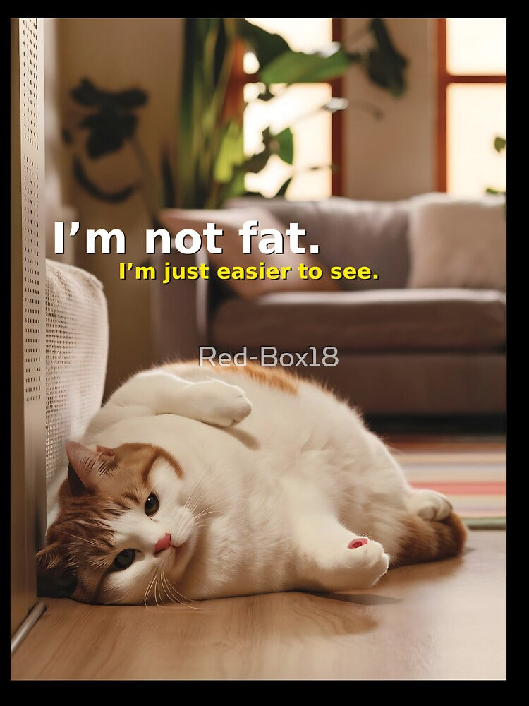 I'm not fat. I'm just easier to see. {CAT V4} by Red-Box18
