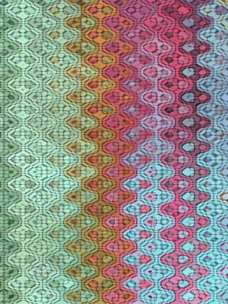 PASTEL CROCHET STYLE MULTICOLOR STRIPES BY OZCUSHIONSTOO -THE WAITING COLLECTION by ozcushionstoo