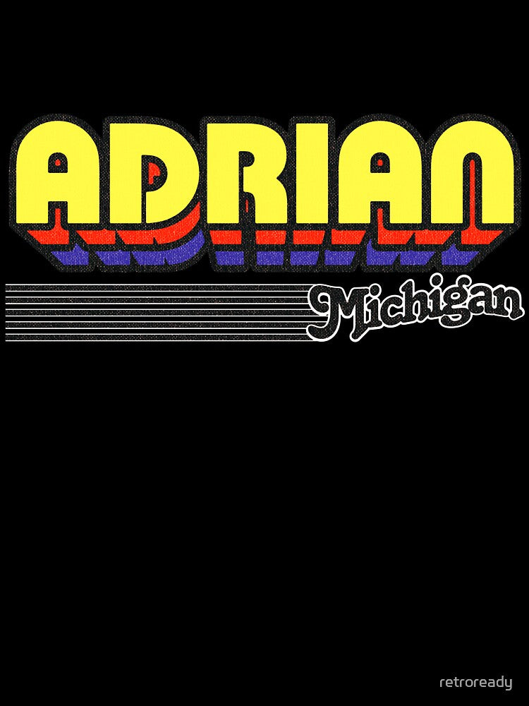 Adrian, Michigan | Retro Stripes by retroready