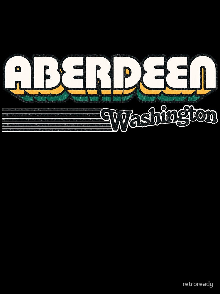 Aberdeen, Washington | Retro Stripes by retroready