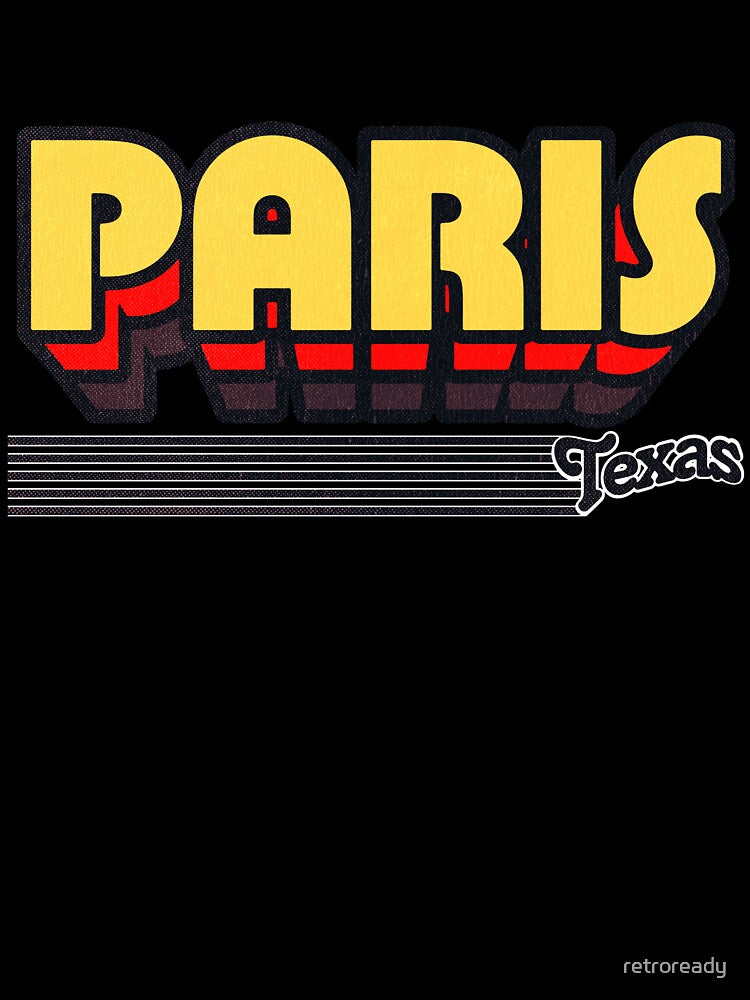 Paris, Texas | Retro Stripes by retroready