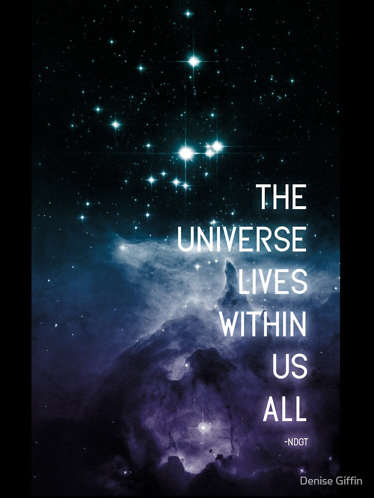 The Universe Lives Within Us All - NdGT Quote by Denise Giffin