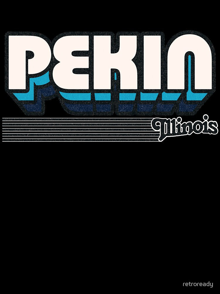 Pekin, Illinois | Retro Stripes by retroready