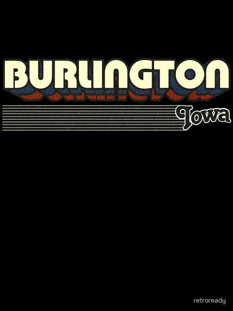 Burlington, Iowa | Retro Stripes by retroready