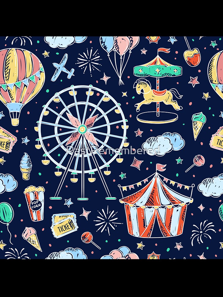 Childhood Amusement Park Memories at Night by Compass and a Camera