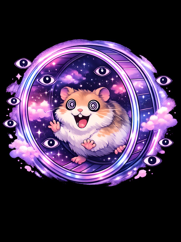 Dimensional Wheel Hamster – Cute Dreamcore Cosmic Pet by Rawecz Studio