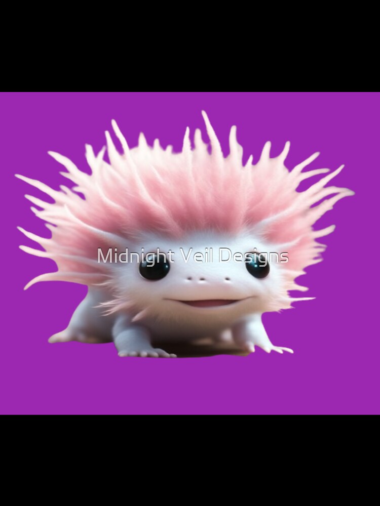 A Cute Axolotl (Colour 3) by Midnight Veil Designs