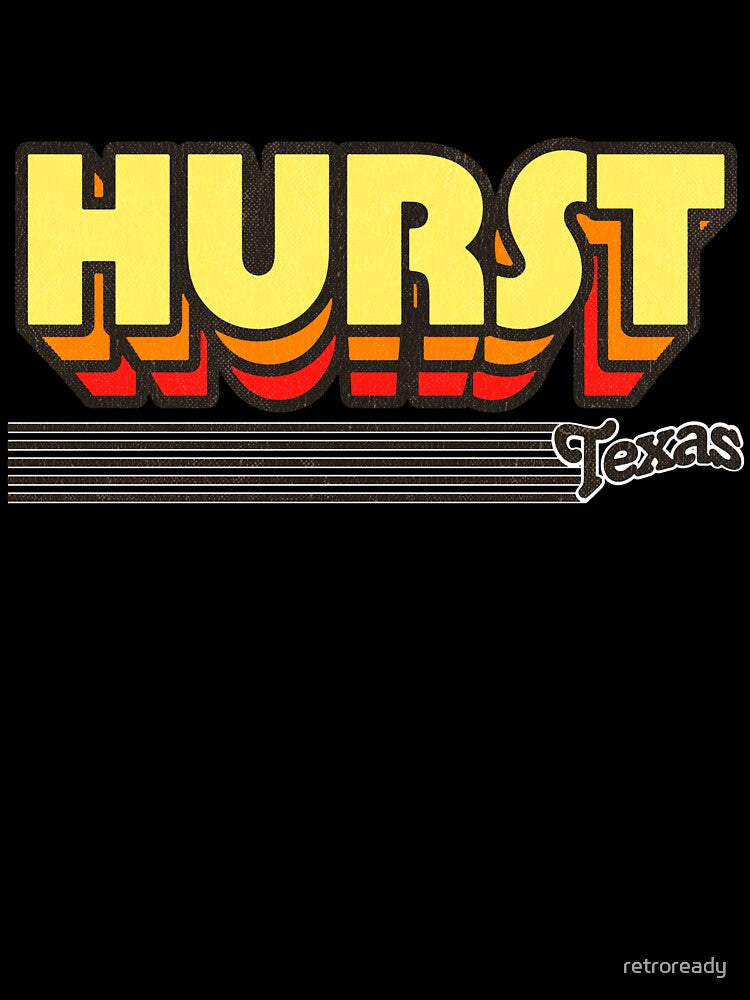 Hurst, Texas | Retro Stripes by retroready