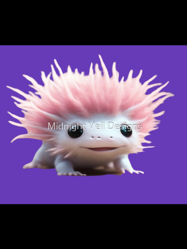 A Cute Axolotl (Colour 8) by Midnight Veil Designs