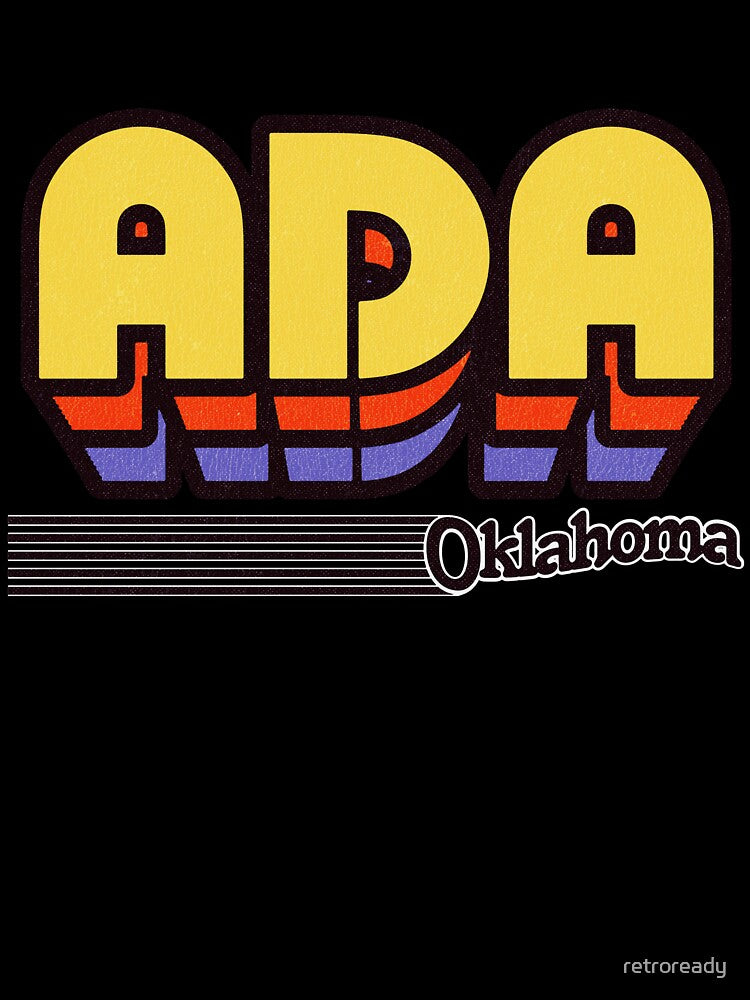 Ada, Oklahoma | Retro Stripes by retroready