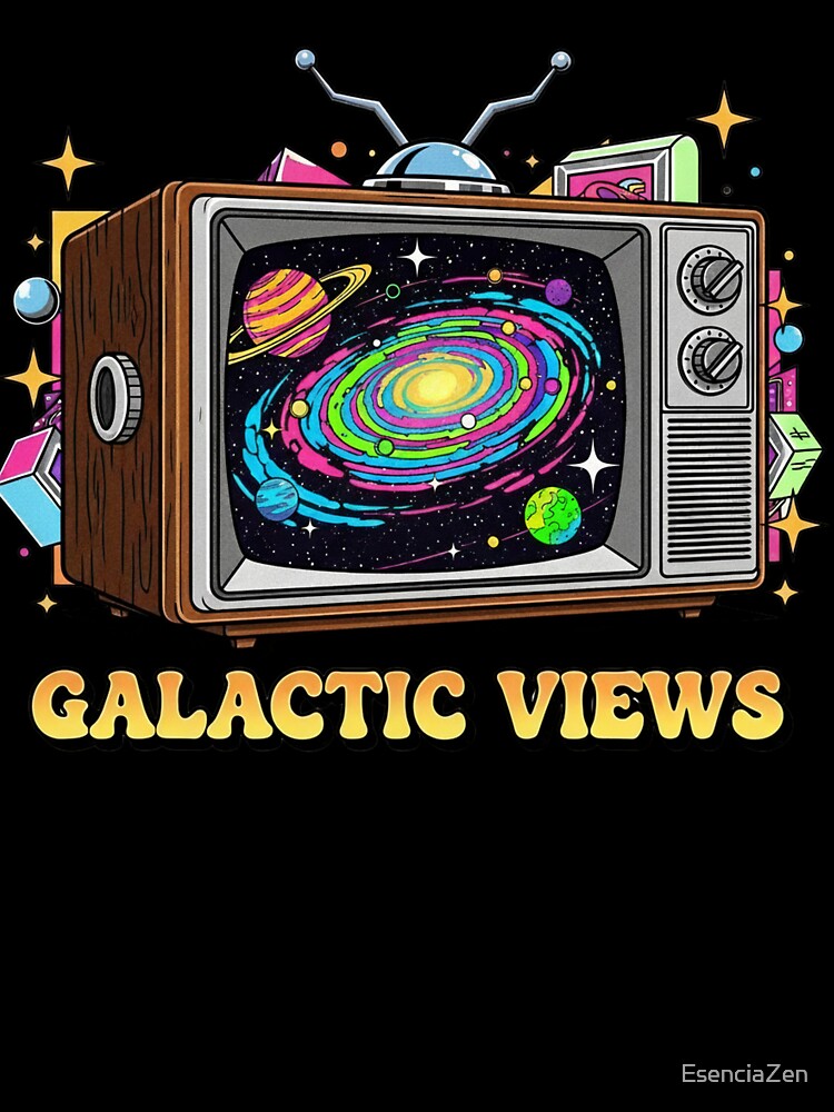 Galactic Views: Retro TV Pop Art by EsenciaZen