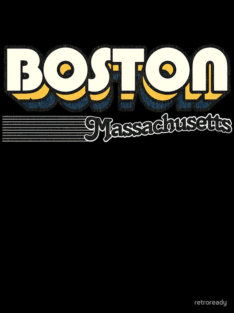 Boston, Massachusetts | Retro Stripes by retroready