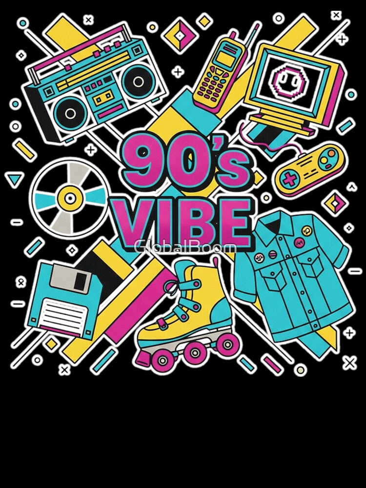 90s Nostalgia Vibes – Retro Symbols, Icons & Memories of the 1990s by GlobalBoom