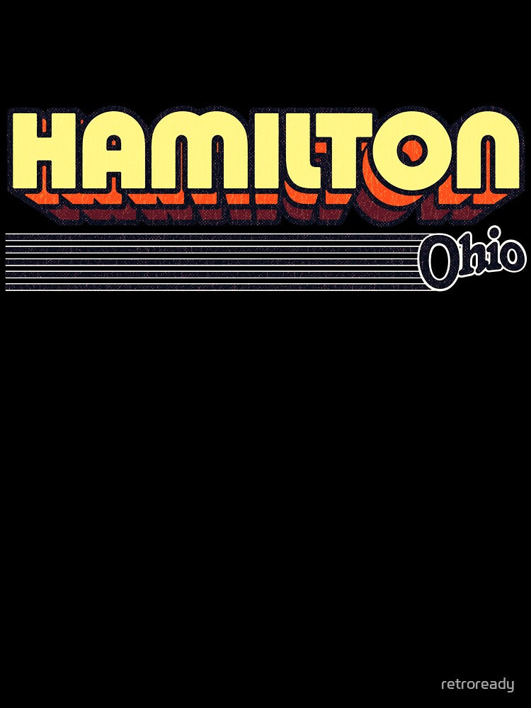 Hamilton, Ohio | Retro Stripes by retroready