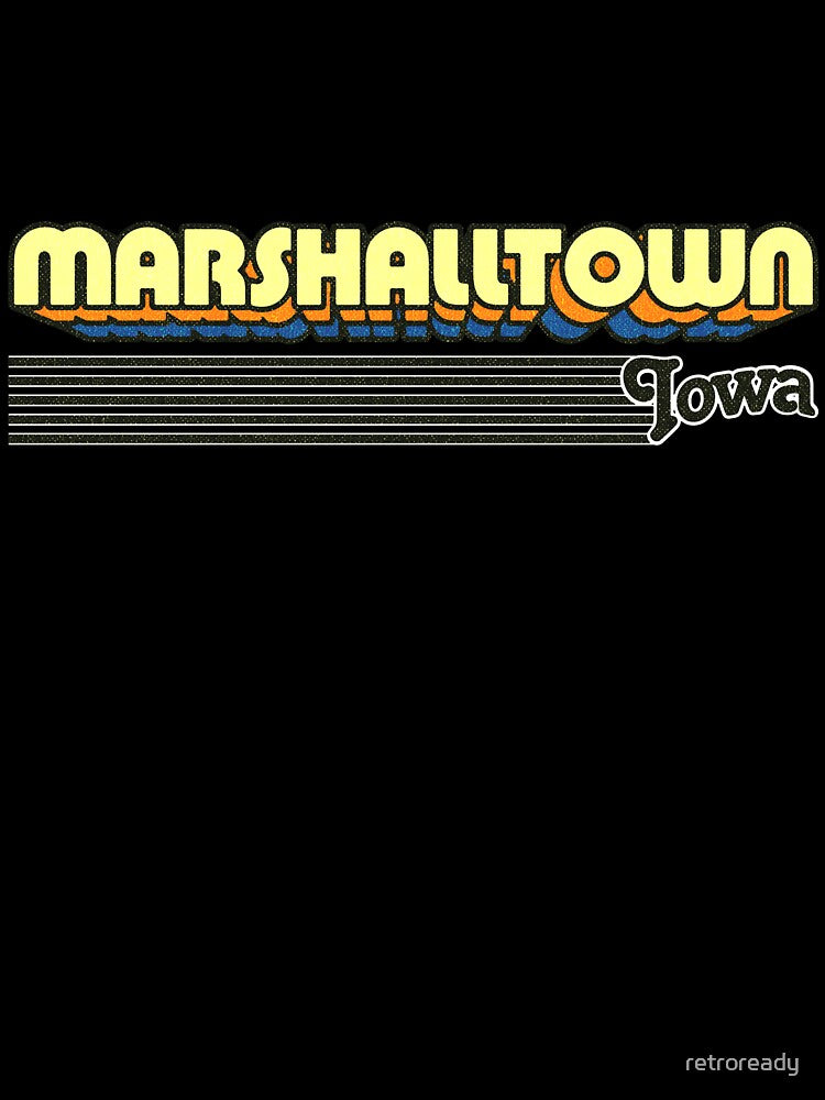 Marshalltown, Iowa | Retro Stripes by retroready