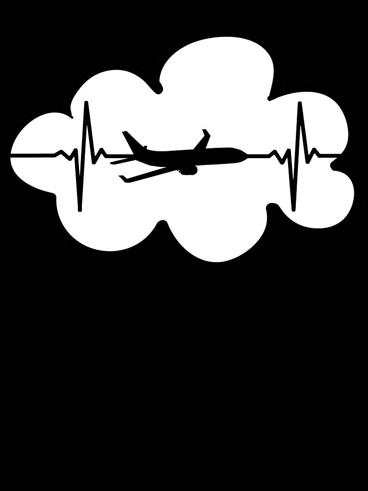 Plane Heartbeat by OneFunnyDesign