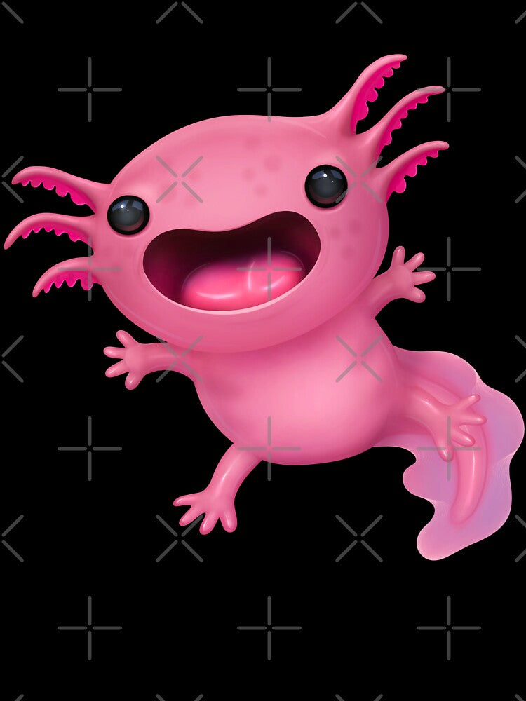 Adorable kawaii Axolotl by Omar-Ero