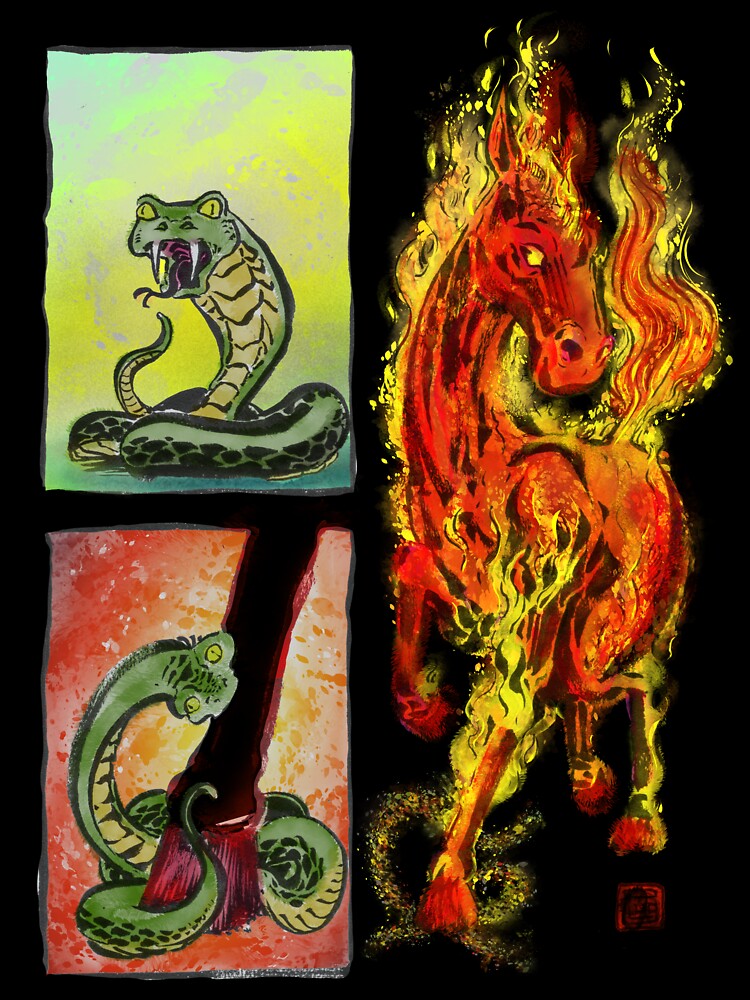 Year of the Fire Horse - comic by PLUGOarts