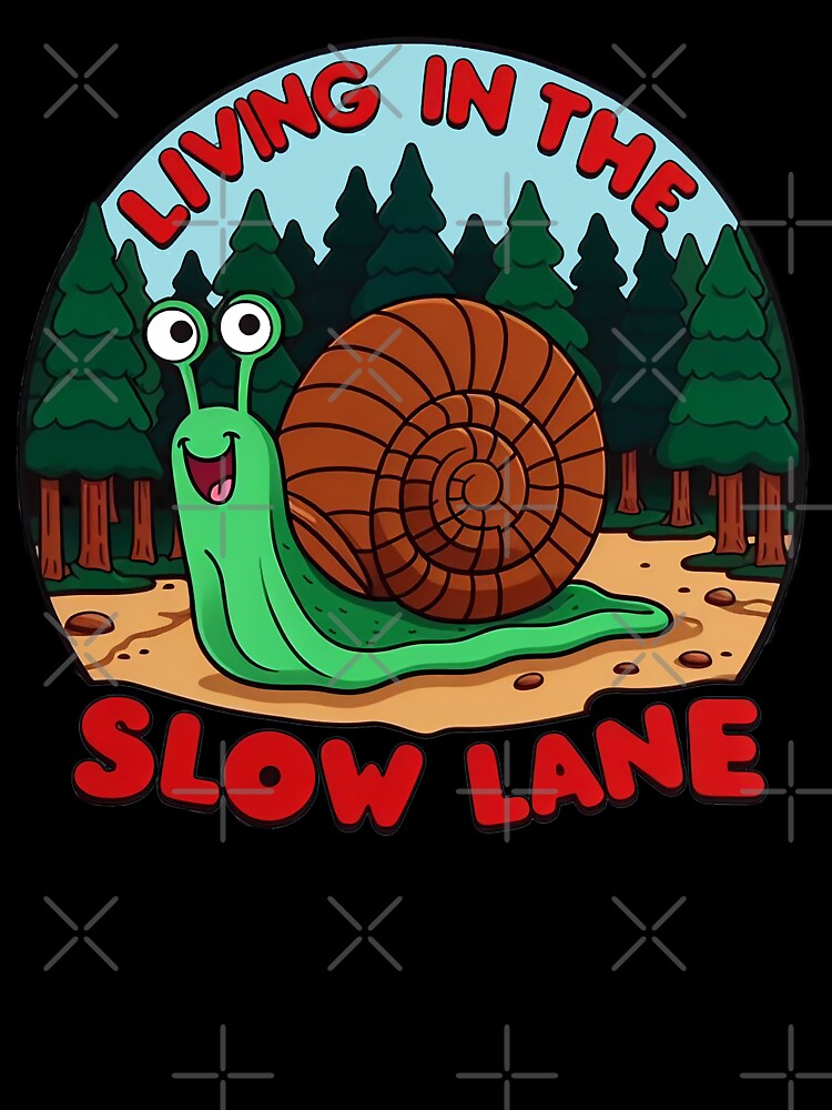 Snail Living In The Slow Lane Journeying Beyond by SportsT-Shirts