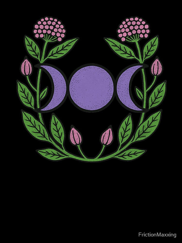 Triple Moon Symbol Purple by FrictionMaxxing