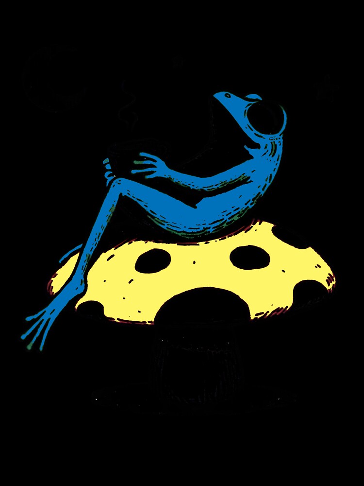 A Blue Frog’s Midnight Coffee Meditation by PholPol1959