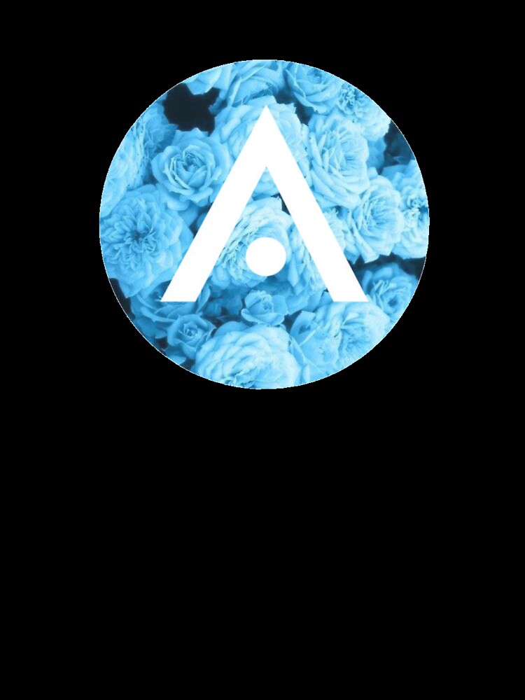Light Blue Aveda Rose Logo by Dalaura