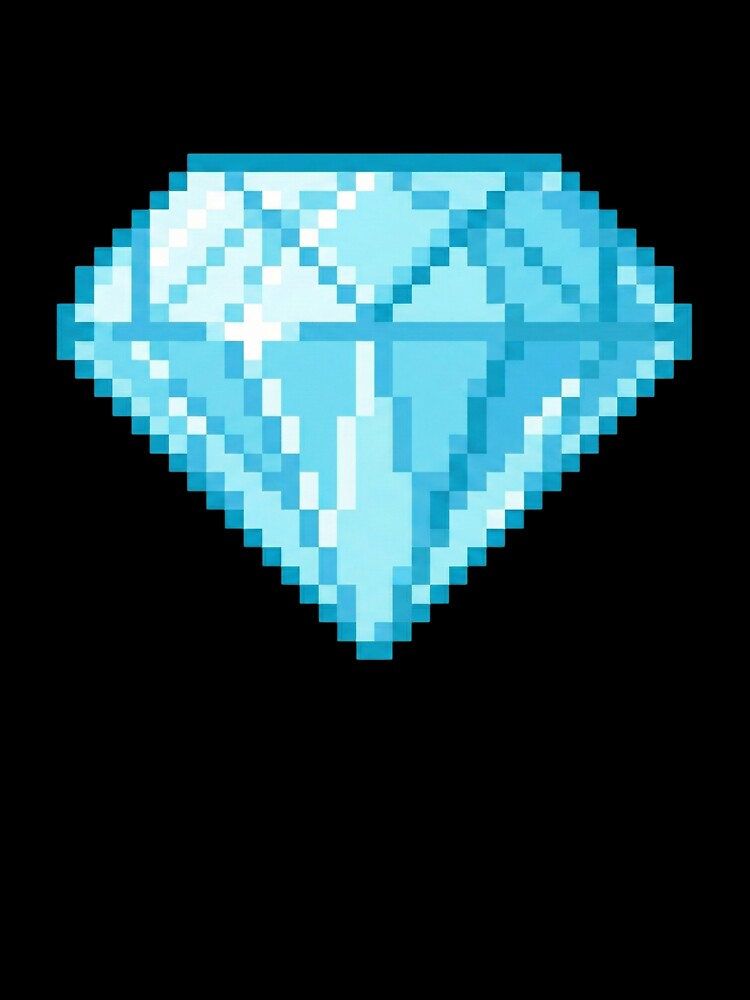 Pixelated Diamond by Potato Quality Prints