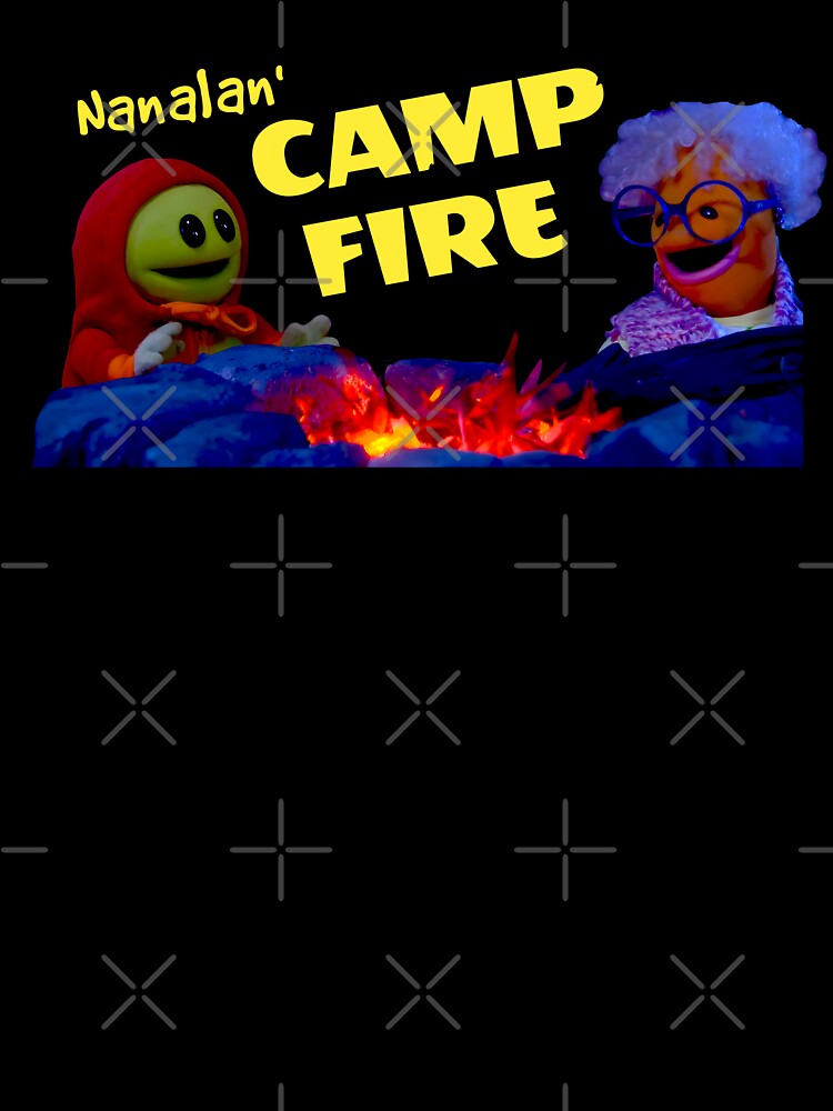 Nanalan' Camp Fire Scene, Nostalgic Puppet Show Fan Art, Warm and Cozy Campfire Moments with Nanalan' and Friends by FEBRICAST
