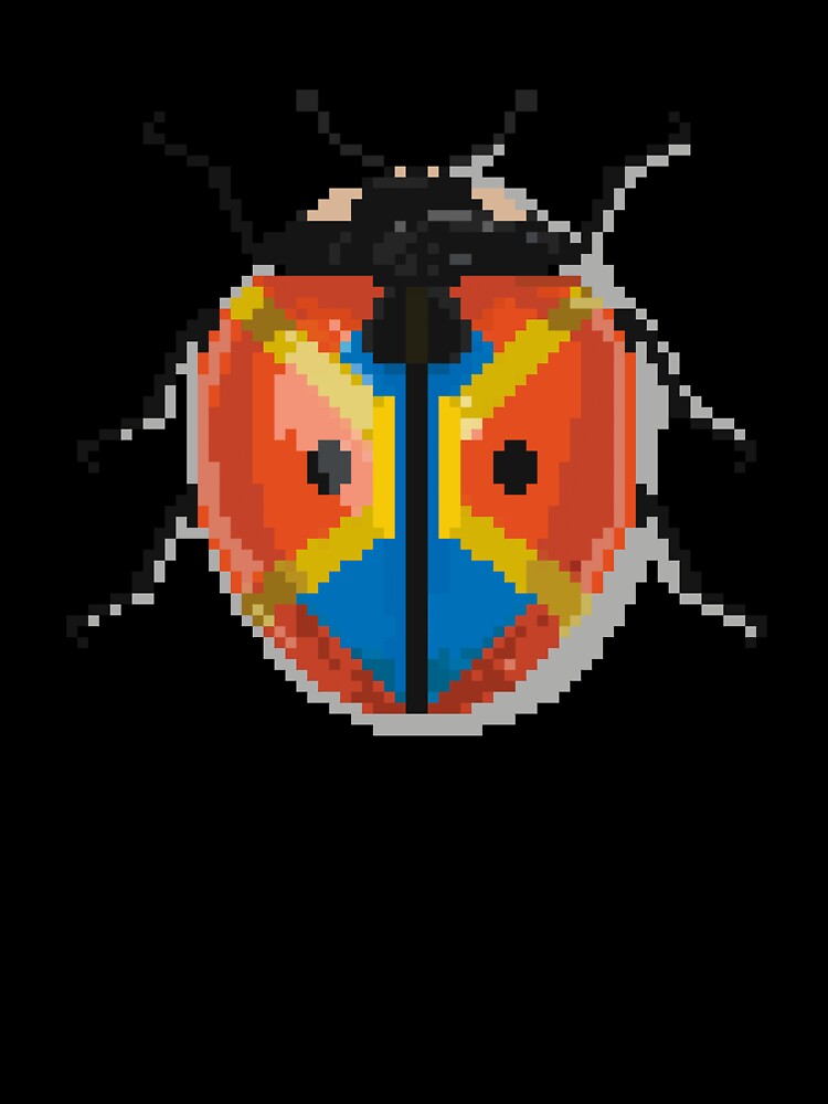Pixel art beetle nº 039 by Kanistamps