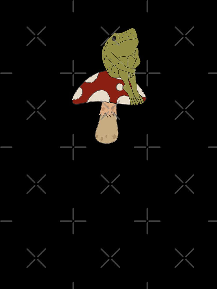 Frog On Mushroom Thinking by minstore