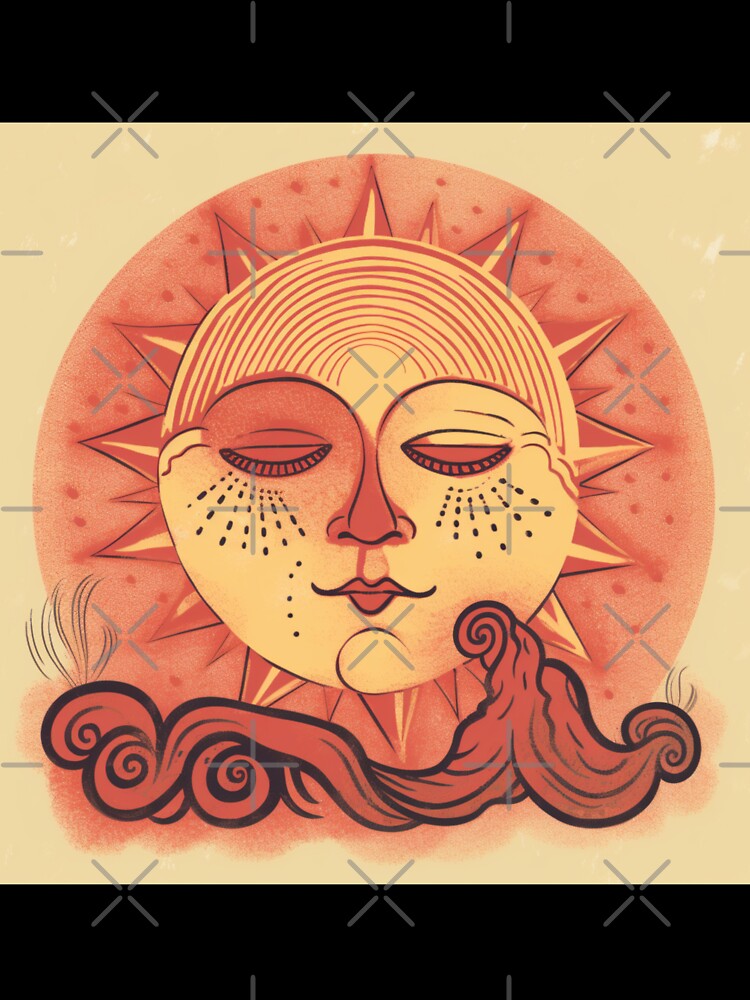 Retro sun illustration by bigmoments