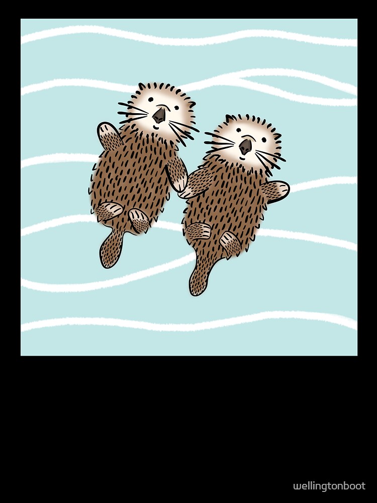 Otters in Love by The Wellington Boot