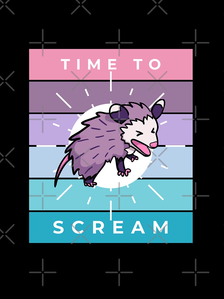 time to scream opossum! by Lindsey Sheets