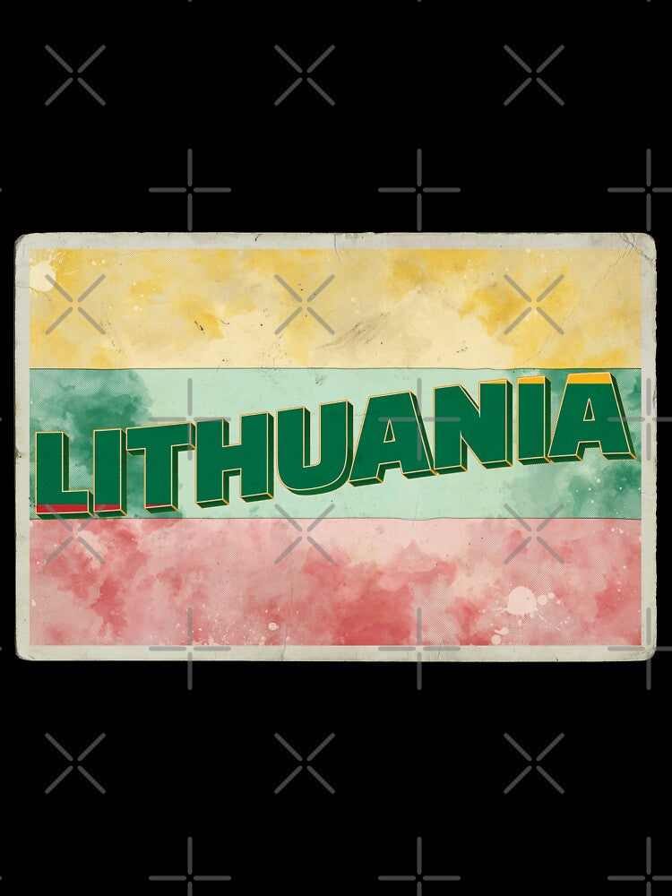Lithuania Vintage style retro souvenir by DeveloperProp0