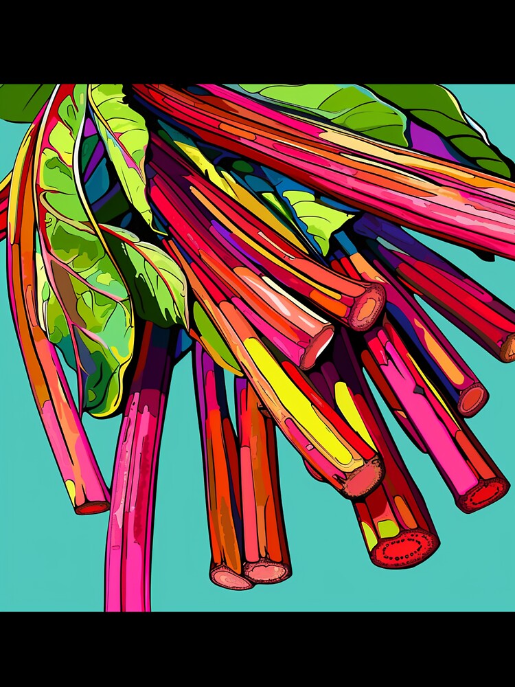 Rhubarb Pop Art 3 by AstroRisq