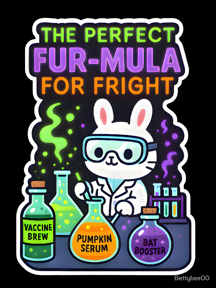 The Perfect Fur-mula for Fright – Cute Veterinary Halloween Lab Design by Bettybee00
