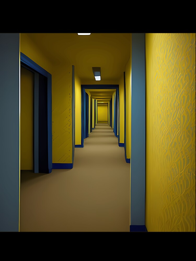 Liminal Space Yellow Wallpaper Eerie Doors by qnvpewhwim55